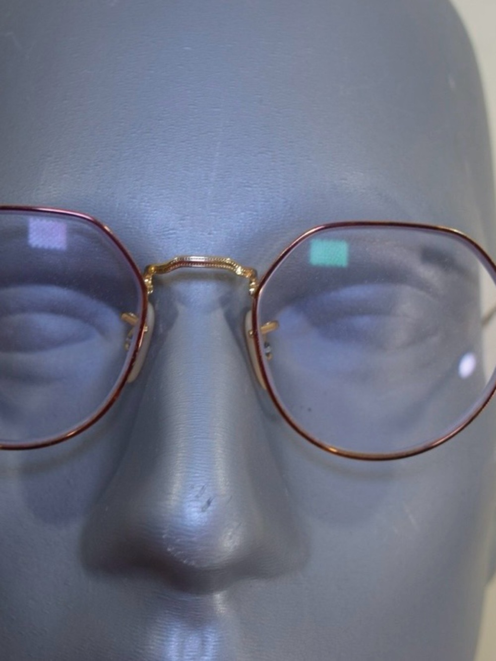 Ray-Ban Gold Round Frame Glasses with Lenses